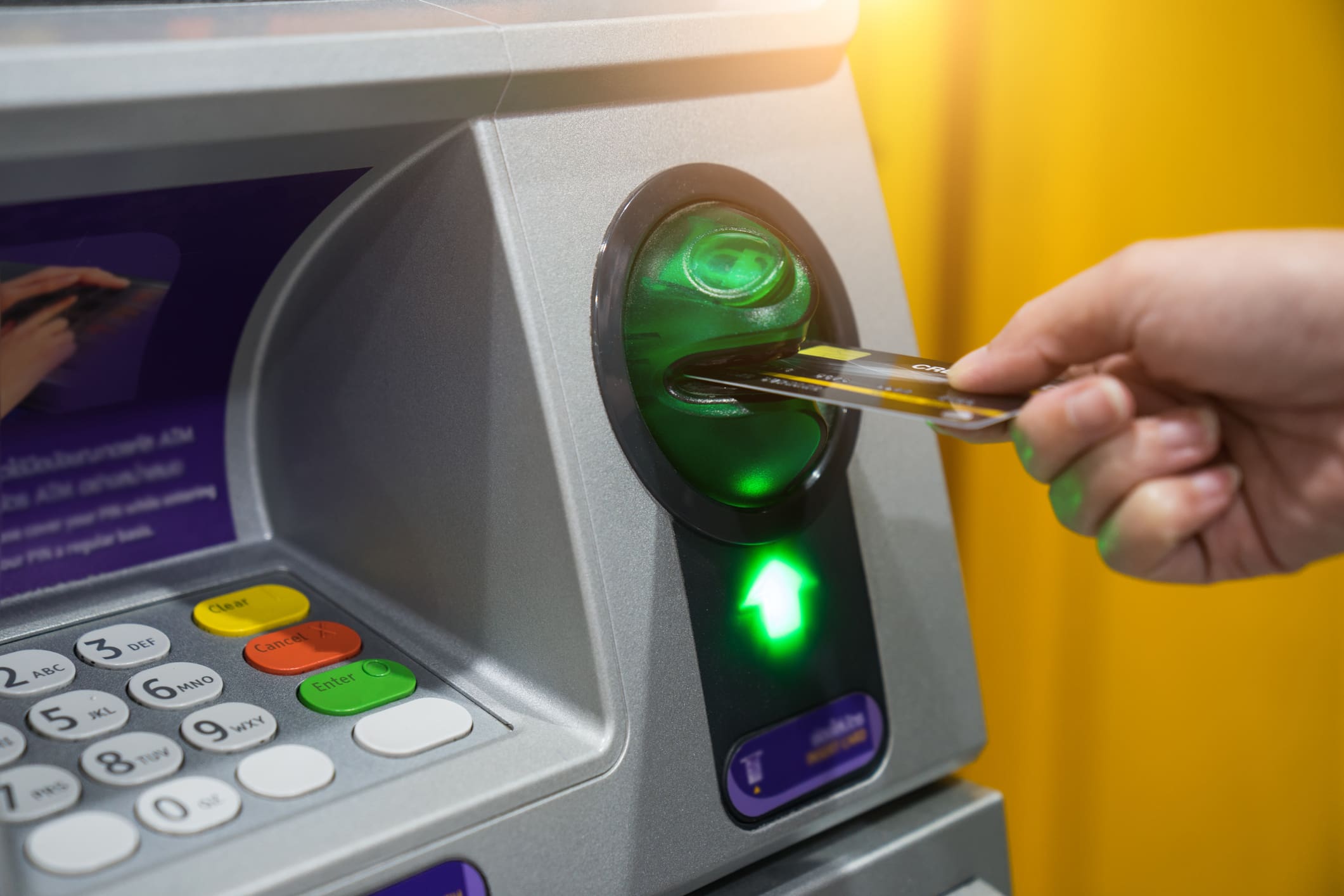 ATM automatat bankkártya