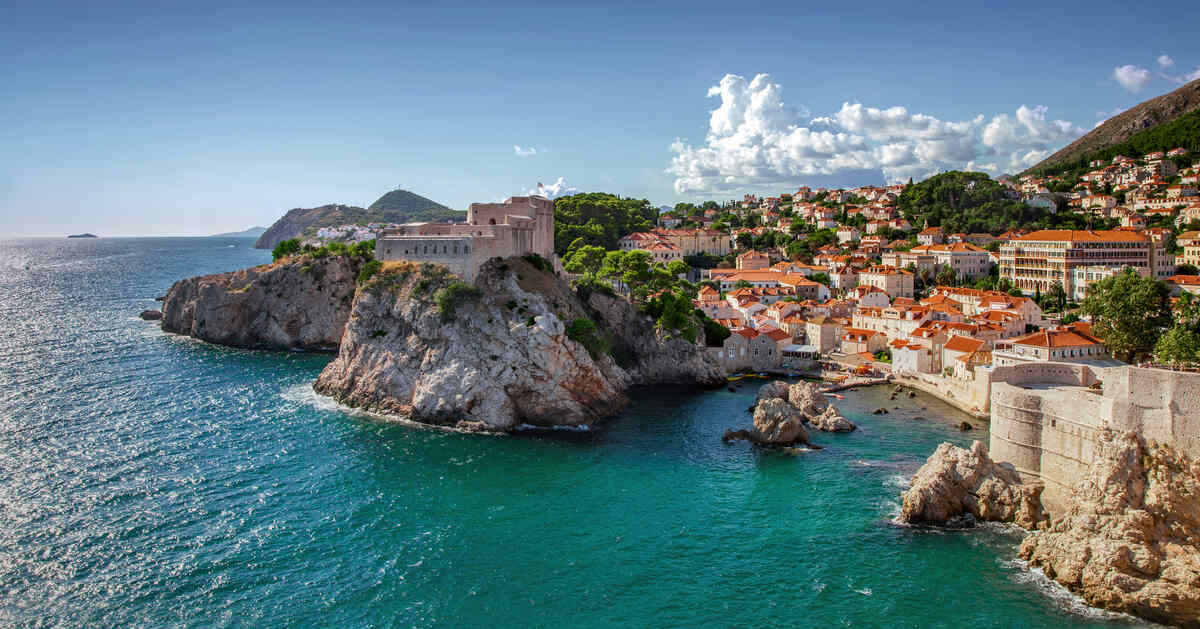 Fort Lovrijenac és West Harbor, Dubrovnik, Horvátország,
St. Lawrence Fortress